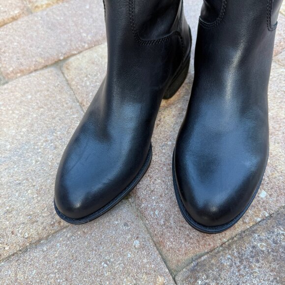 Sam Edelman Like New Penny Black Leather Riding Boot Size 5 / 35 - Picture 6 of 16